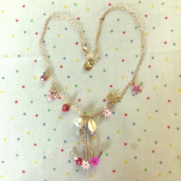 SOLD Betsey Johnson Disney Nautical Necklace - Picture 1 of 5